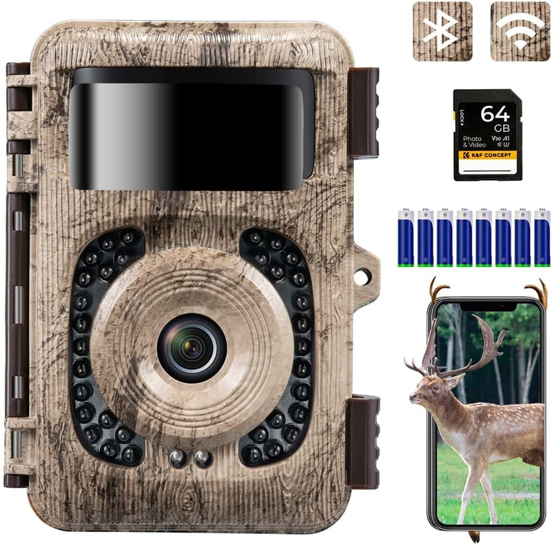 4K 48MP WiFi Trail Camera No-Glow Night Vision 0.2S Trigger 120° Cam9