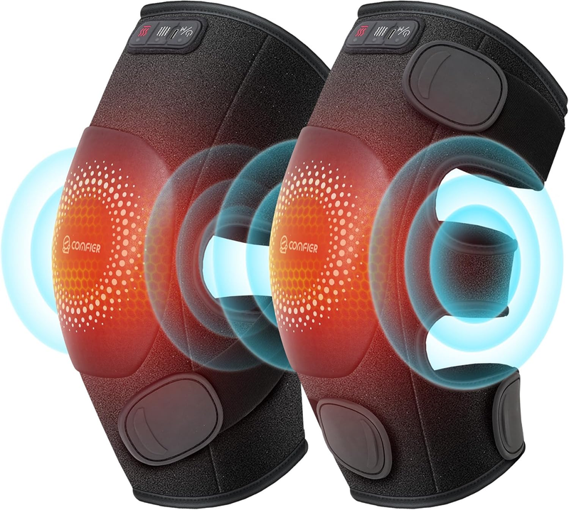 Cordless Knee Massager w/ Graphene Heat Vibration Rechargeable Pain Relief10