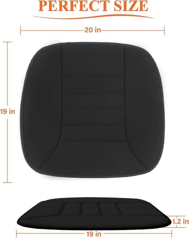Car Seat Cushion 1.2" Memory Foam for Car & Office Chair – Black5