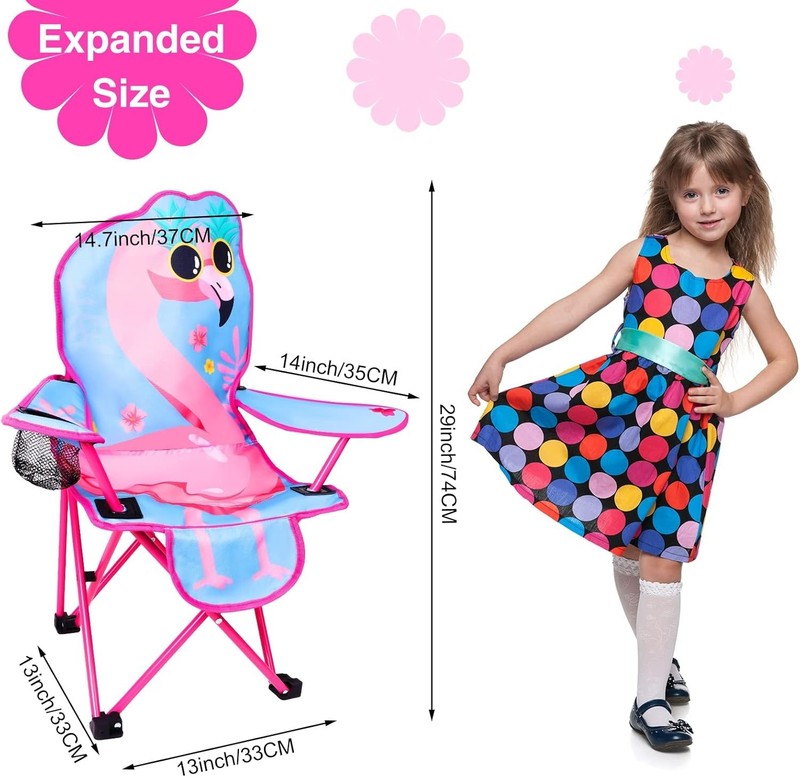 Kids Folding Outdoor Lawn & Camping Chair with Cup Holder & Carry Bag1