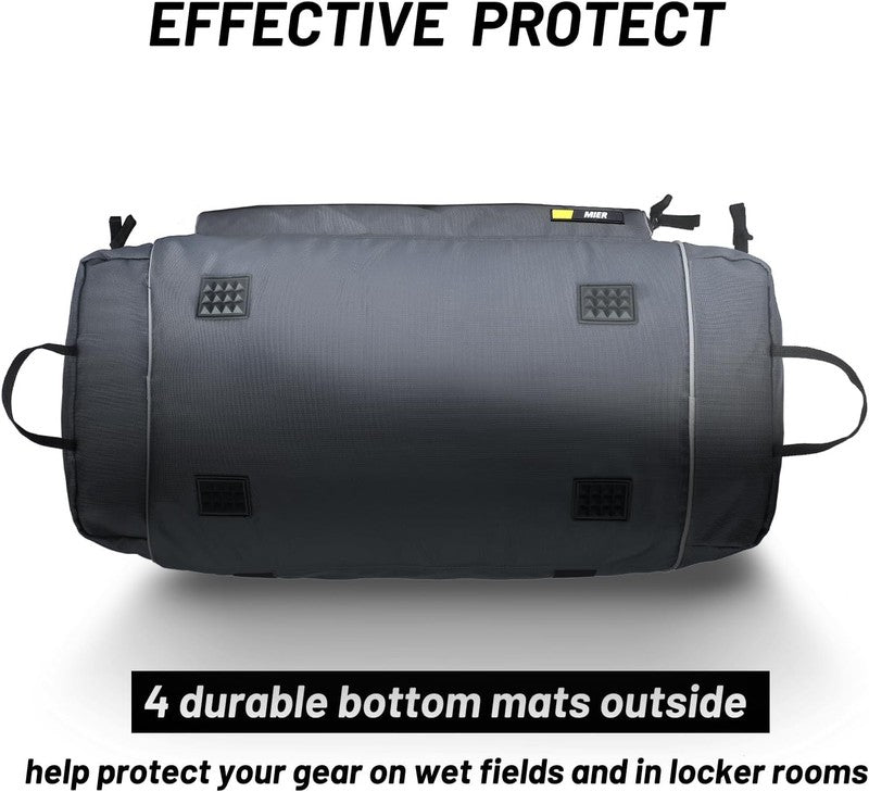 60L Large Gym Duffle Bag w/ Shoe Compartment Lightweight Sports Travel Grey3