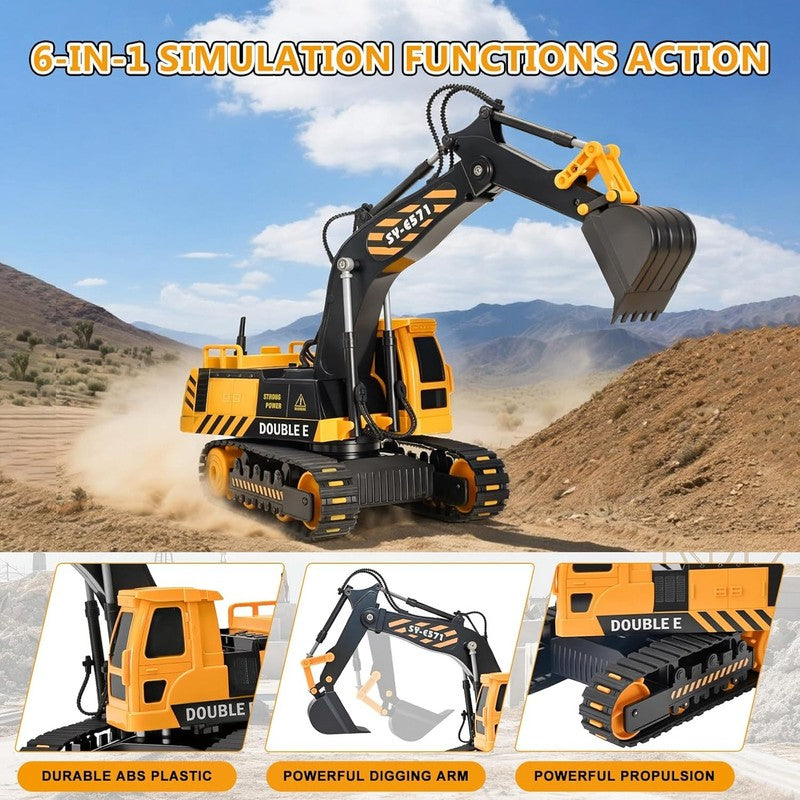 Remote Control Excavator Construction Toy Realistic Sandbox Digger for Kids2