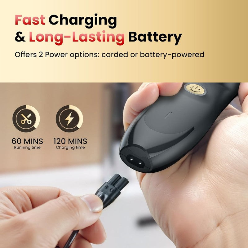 Cordless Hair Clippers for Men | Adjustable Length & Ceramic Blade Grooming Kit4