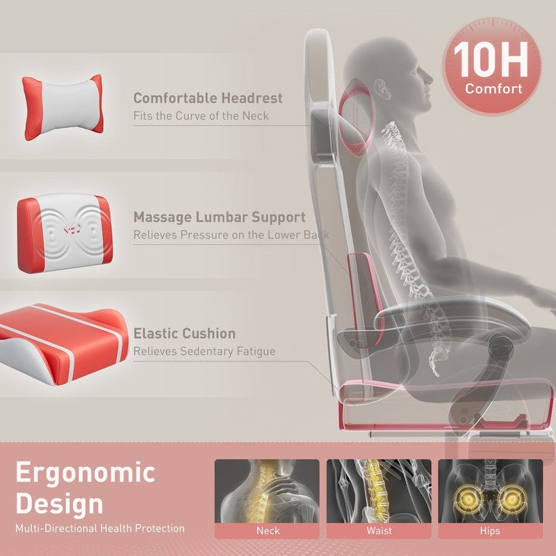 Gaming Chair with Pocket Spring Cushion, Gamer Chair with Lumbar Massage, Gaming2