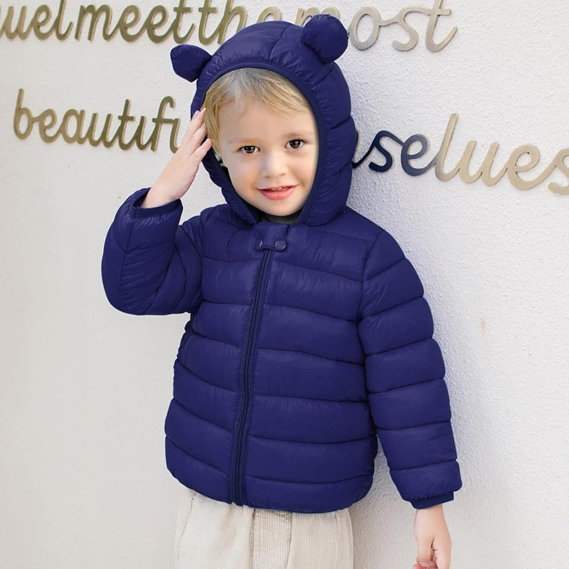 Baby Winter Puffer Jacket with Bear Hood Toddler Coat 6M 3T Boys & Girls3