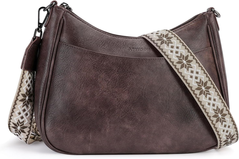 Trendy Leather Crossbody Purse with Adjustable Strap, Women'S Shoulder Handbag6