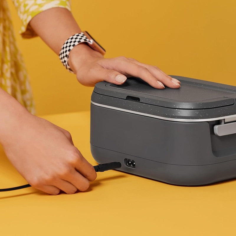 Electric Heated Lunch Box 28oz Portable Food Warmer for Car Travel Gray5