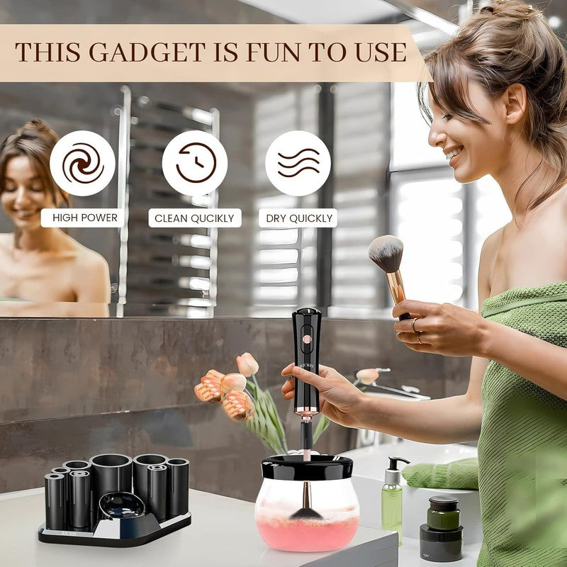 Electric Makeup Brush Cleaner and Dryer Machine   Super Fast Clean and Dry Make 5