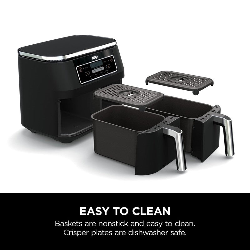 Foodi 4 in 1 Air Fryer 8Qt Dual Basket DualZone Smart Finish Black7