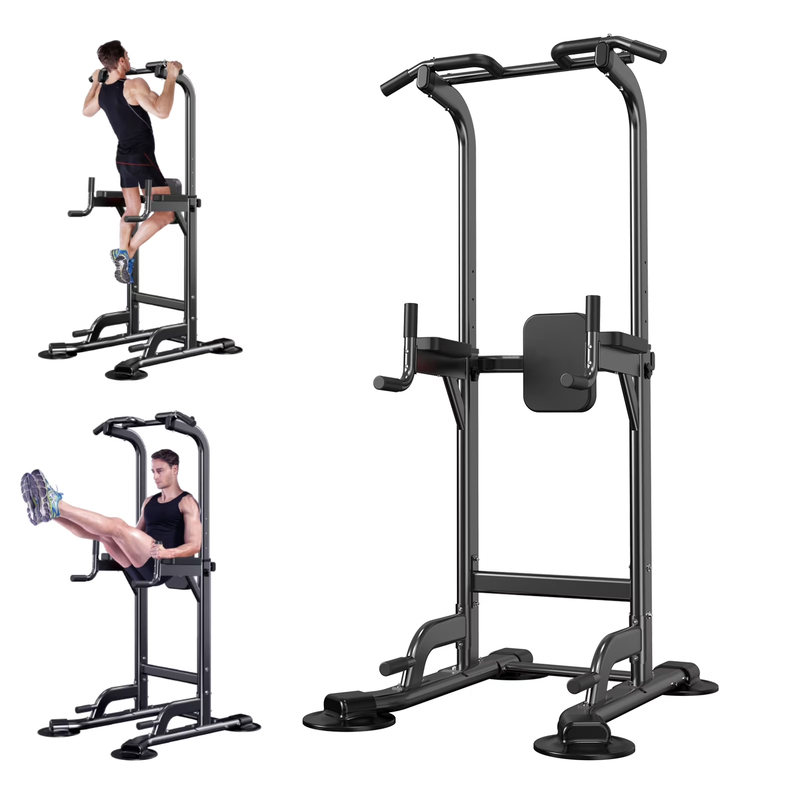 Power Tower Pull Up & Dip Station Adjustable Height Home Gym Workout Equipment9
