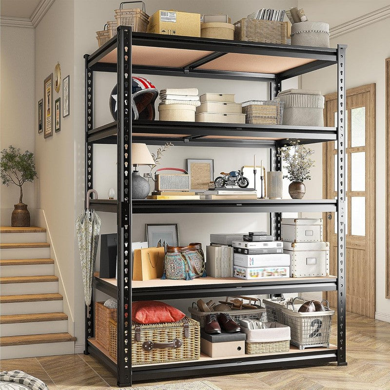 2020LBS Storage Shelves 5 Tier Garage Shelving Heavy Duty, Adjustable Metal Shel4