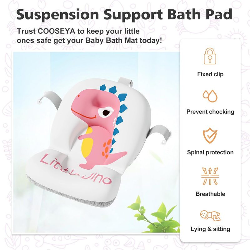 Collapsible Baby Bathtub Thermometer Soft Cushion Foldable Baby Tub 0 36M Purple5