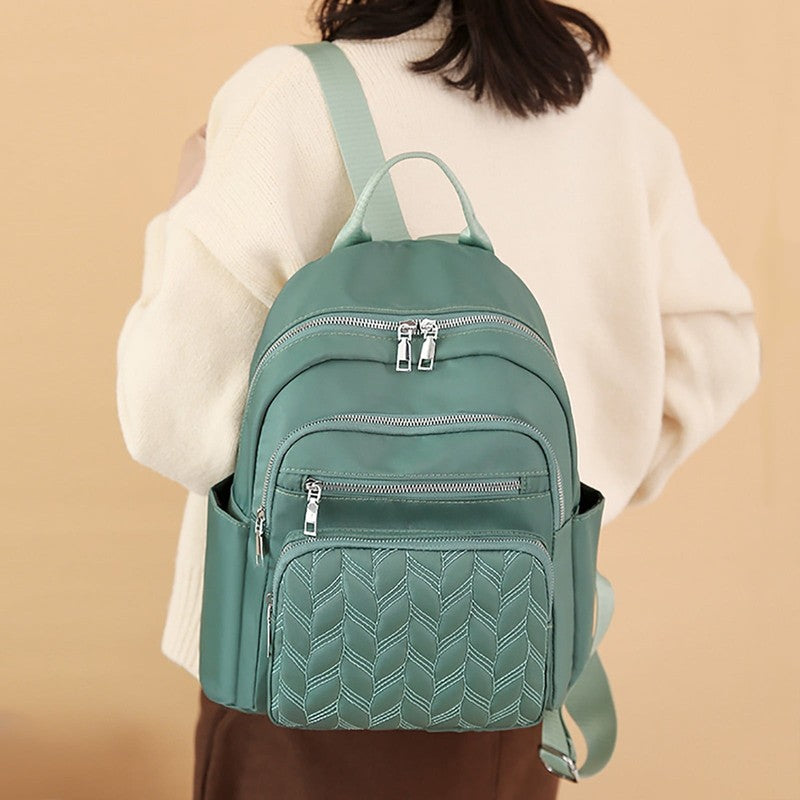 Backpack Adult Women'S Fashion Waterproof Cloth Outdoor Travel Bag Leisure Backp3