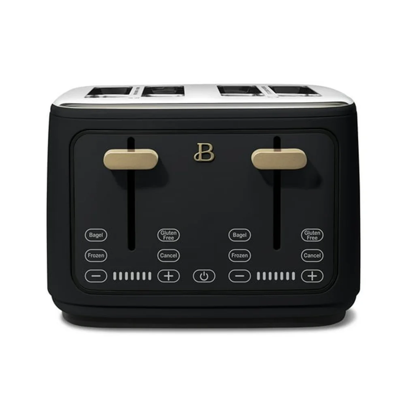 4-Slice Toaster with Touch-Activated Display, Black Sesame by Drew Barrymore9