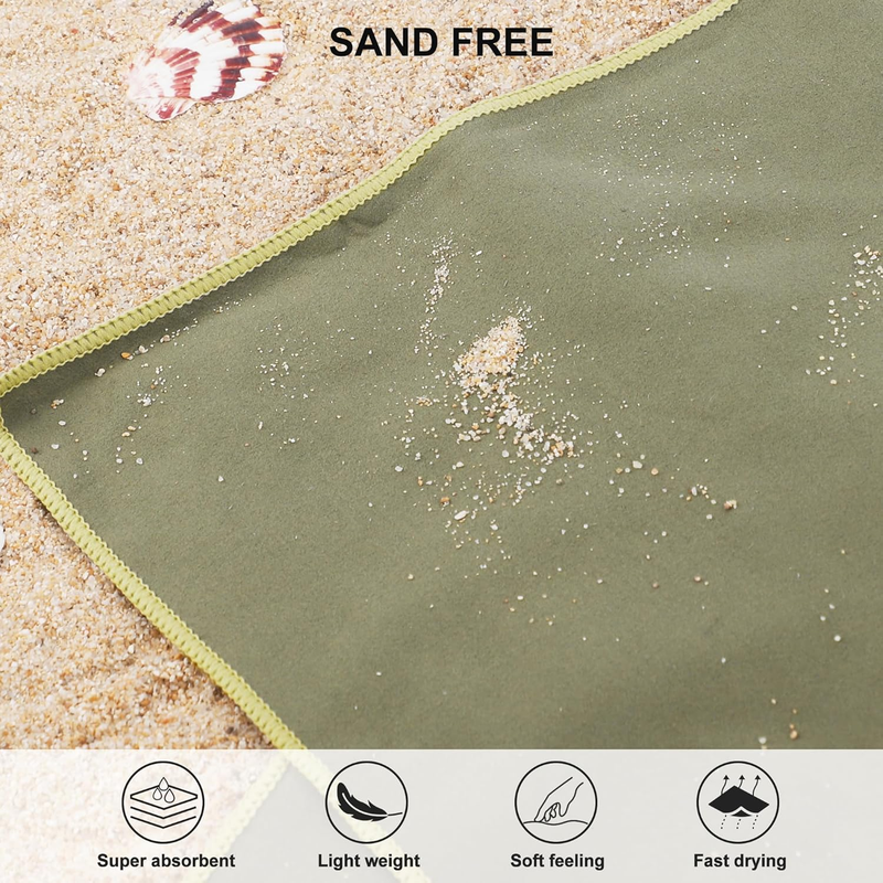 Microfiber Travel Towel Quick Dry Gym Camping Beach Pool Ultra Compact4