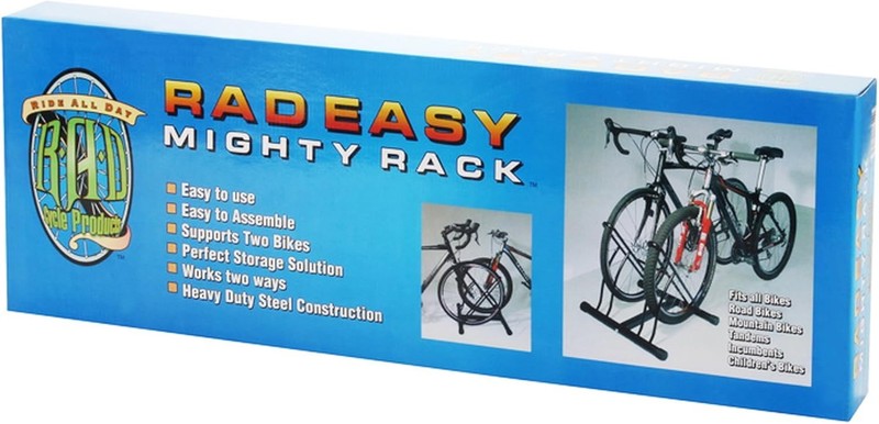 RAD Cycle Mighty Rack: Pro Quality Two Bike Floor Stand & Park4