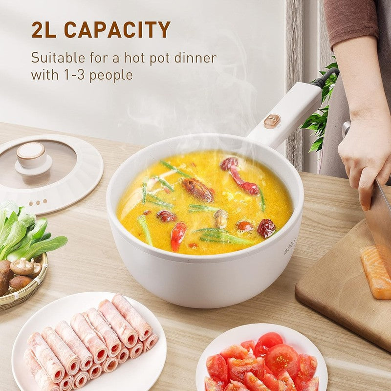 2L Electric Hot Pot Multifunctional Non Stick Frying Cooker Dual Power Control2