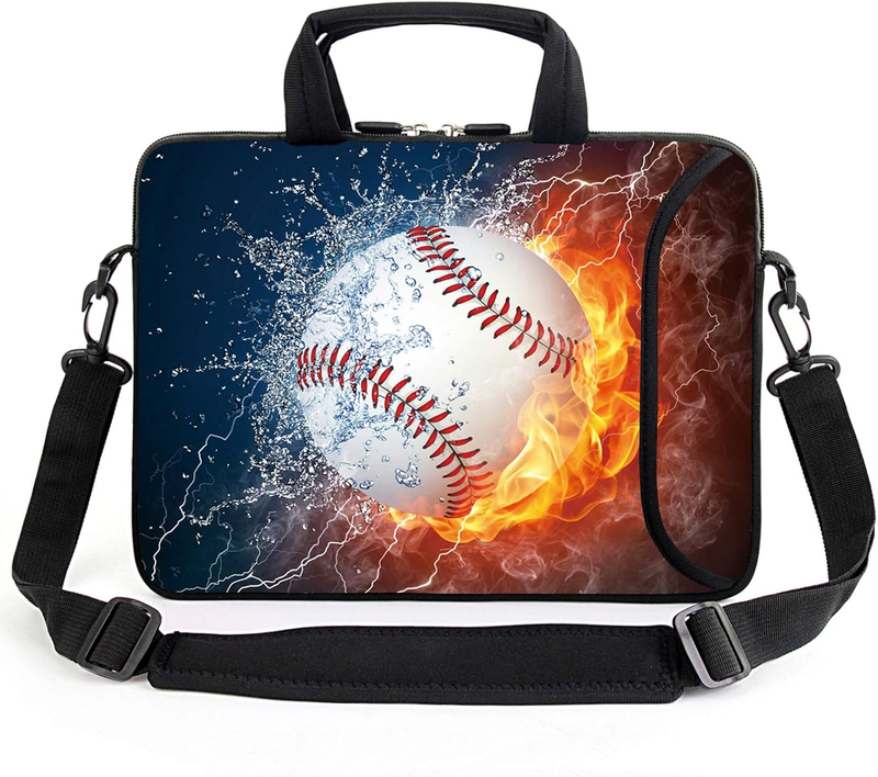 15.6 Laptop Sleeve Case Baseball Shoulder Strap Handle Accessory Pocket6