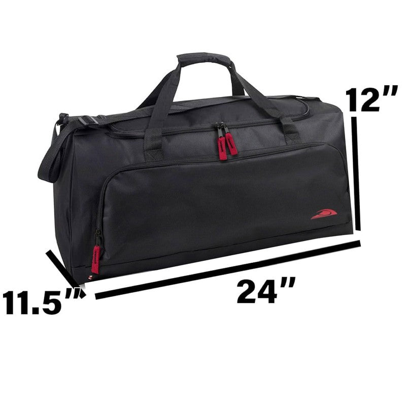 24 Inch 55 Liter Weekender Overnight Duffel Shoulder Bag for Men, Women, Teens, 2