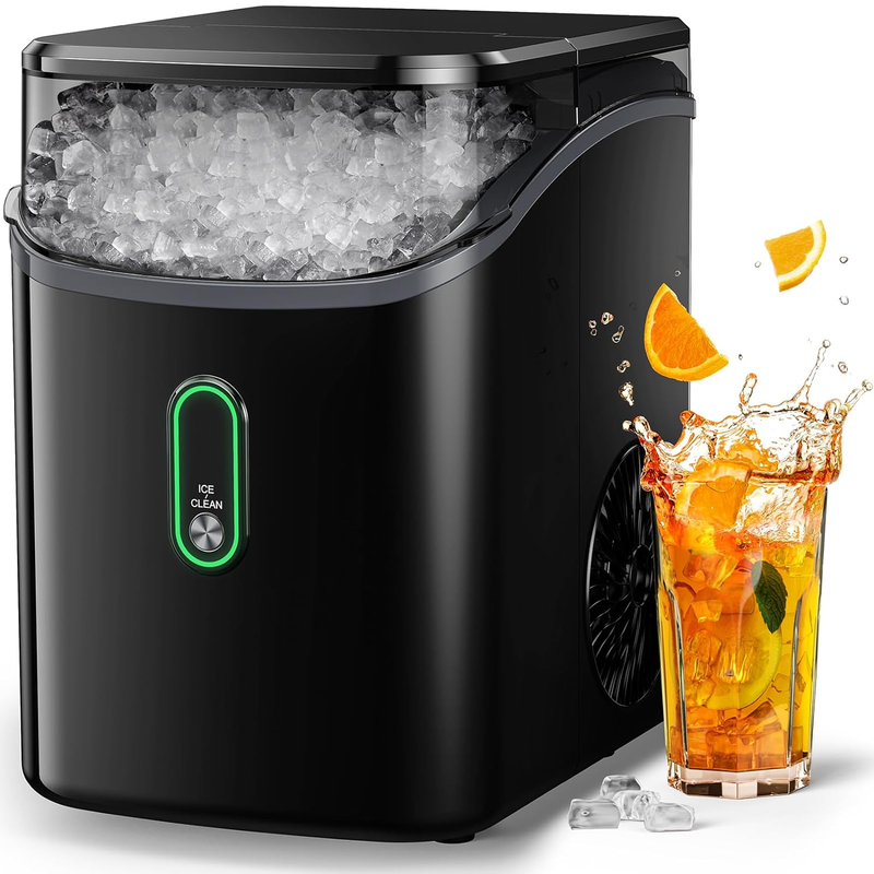 Countertop Nugget Ice Maker, Soft Chewable Ice, Self-Cleaning, 33Lbs/24H9