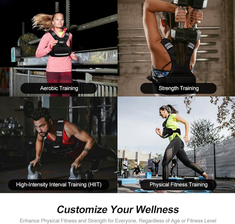 Adjustable Weighted Vest   3 12 Lbs/12 20 Lbs/20 32 Lbs X Type Weight Vest with 5