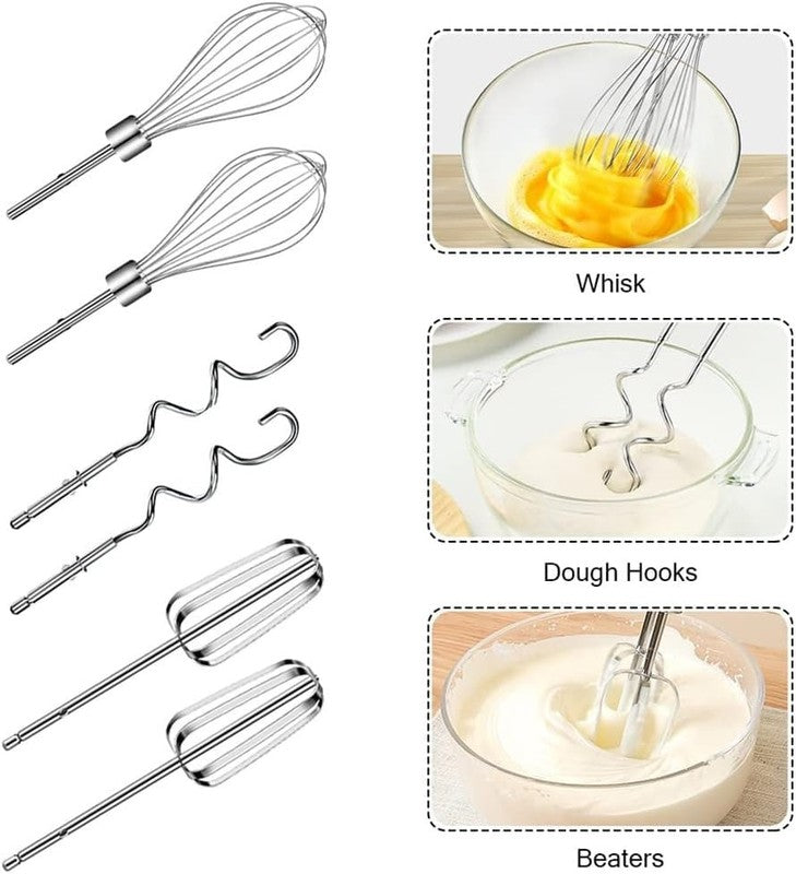Electric Hand Mixer,300W Electric Egg Beater Hand Mixer Milk Frother Cream Foam5