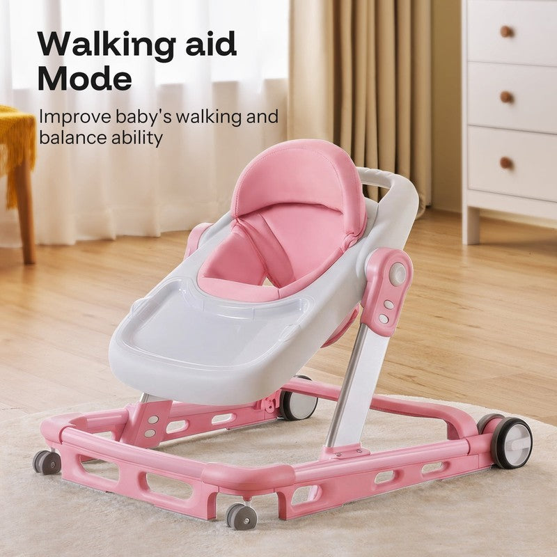 Baby Walker for Babies 6-18 Months, Anti-Rollover, Seat and Height Adjustable, P1