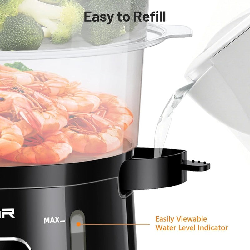 13.7QT Electric Food Steamer 3 Tier Digital BPA Free Veggie Cooker 800W5