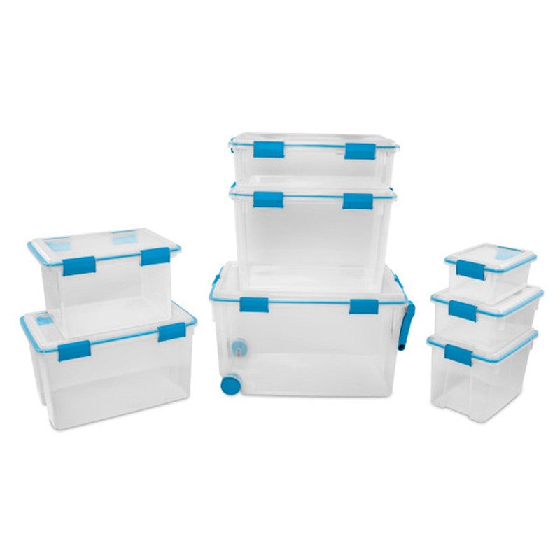 20 Qt Gasket Box, Stackable Storage Bin with Latching Lid, 6 Pack9