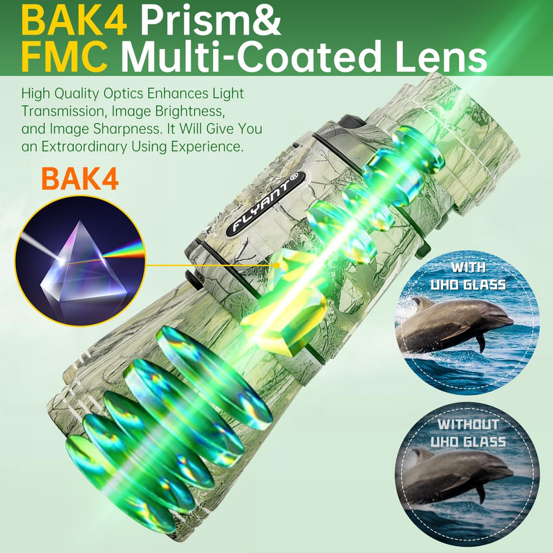 20x50 High Power Binoculars Waterproof Low Light Bird Watching Hunting7