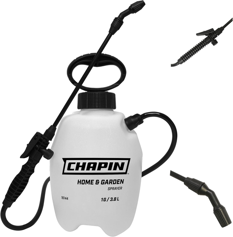 1 Gallon Multipurpose Sprayer for Lawn, Home and Garden,Translucent White10
