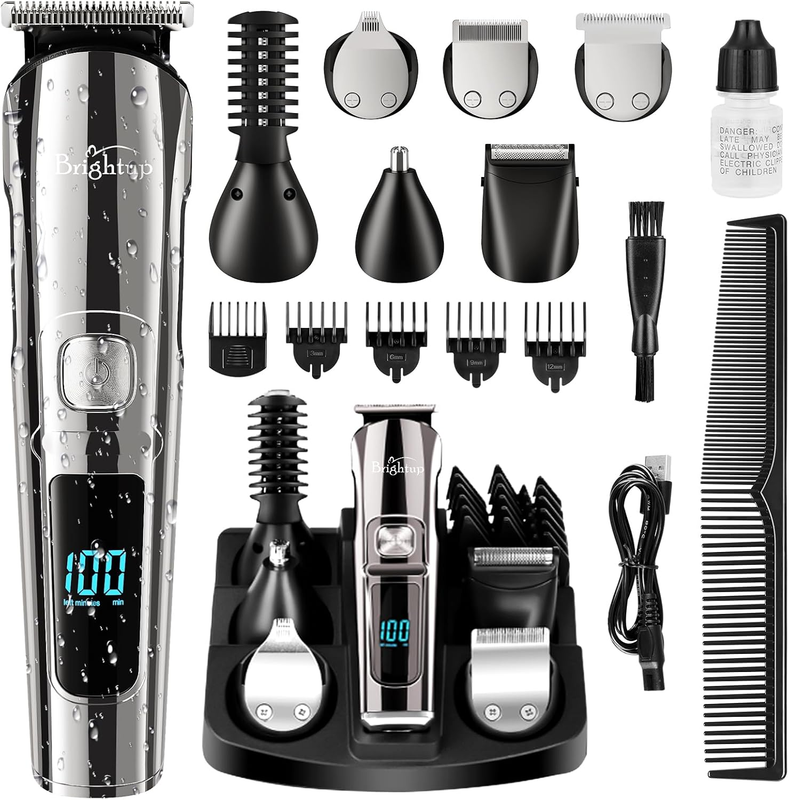 Ultimate Beard Trimmer Set - Waterproof Electric Razor & Grooming Kit for Men8