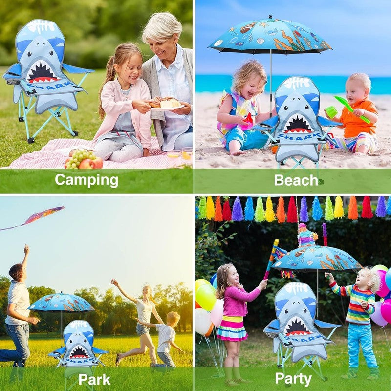 Kids Outdoor Folding Camping & Lawn Chair w/ Cup Holder & Carry Bag6