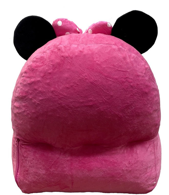Minnie Mouse Kids Figural Bean Bag Chair with Sherpa Trimming, Multi-Color5