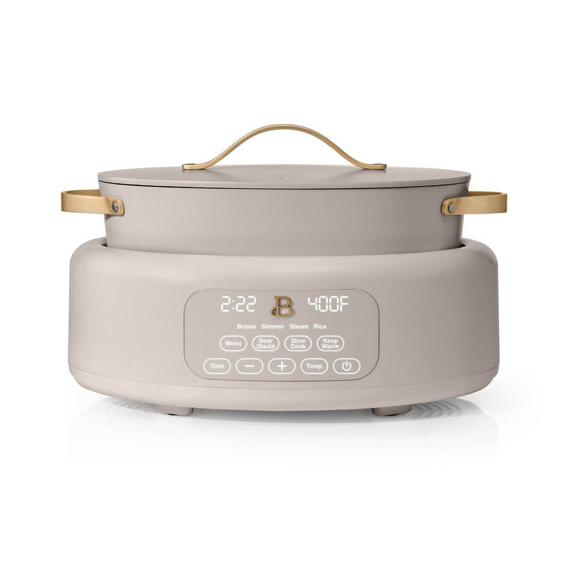 10 in 1, 6 Qt Electric Multi Cooker, Porcini Taupe by Drew Barrymore0