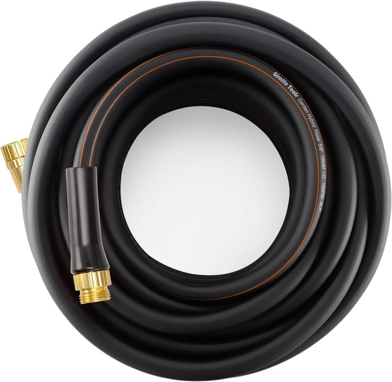Garden Hose 50Ft X 5/8", Water Hose Heavy Duty, Flexible, Lightweight Hybrid Hos9