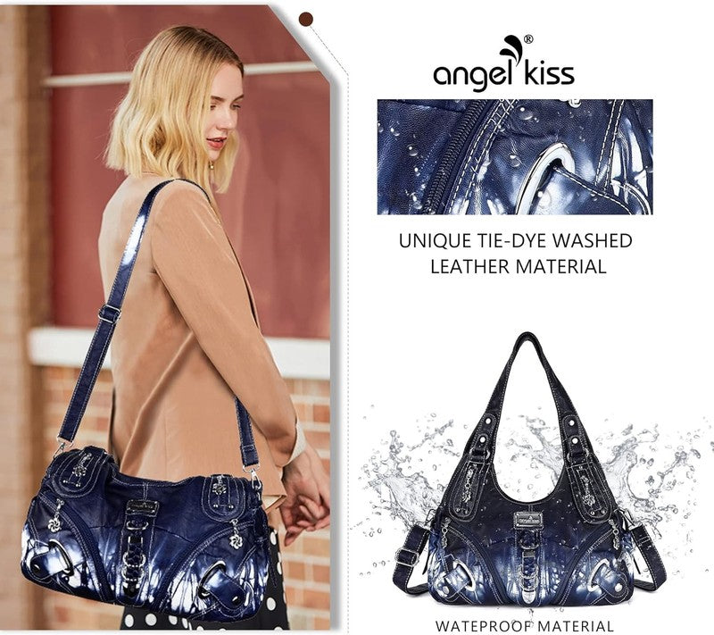 Angelkiss Women’s Large Hobo Satchel Shoulder Handbag Purse2