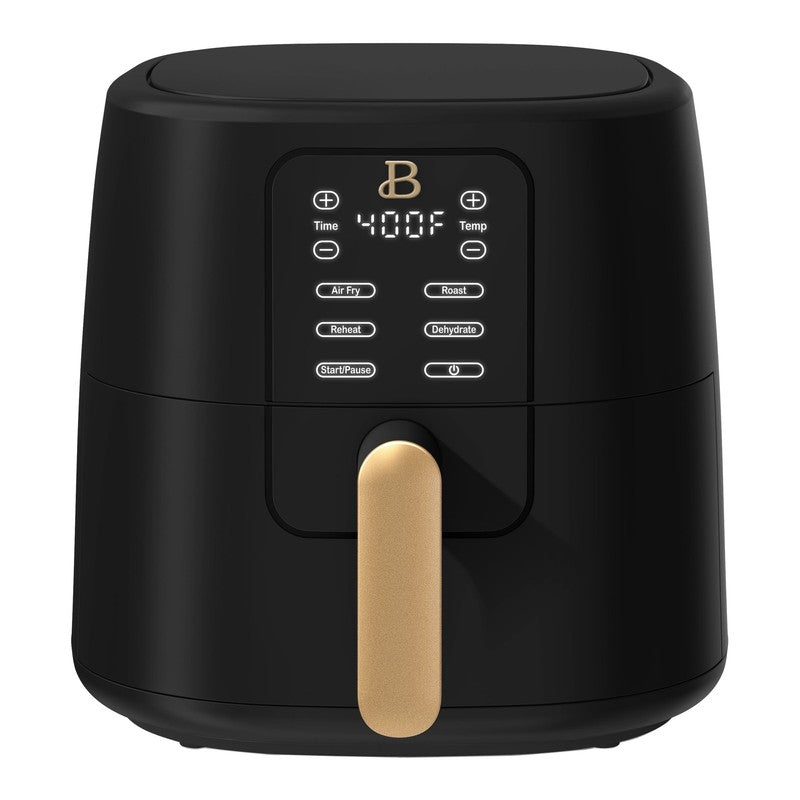 6 Qt Air Fryer w/ Turbocrisp Technology Evergood Ceramic Nonstick Black Sesame0