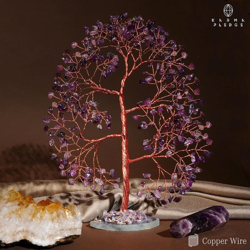 Amethyst Chakra Crystal Tree Feng Shui Decor Positive Energy Good Luck Gift4
