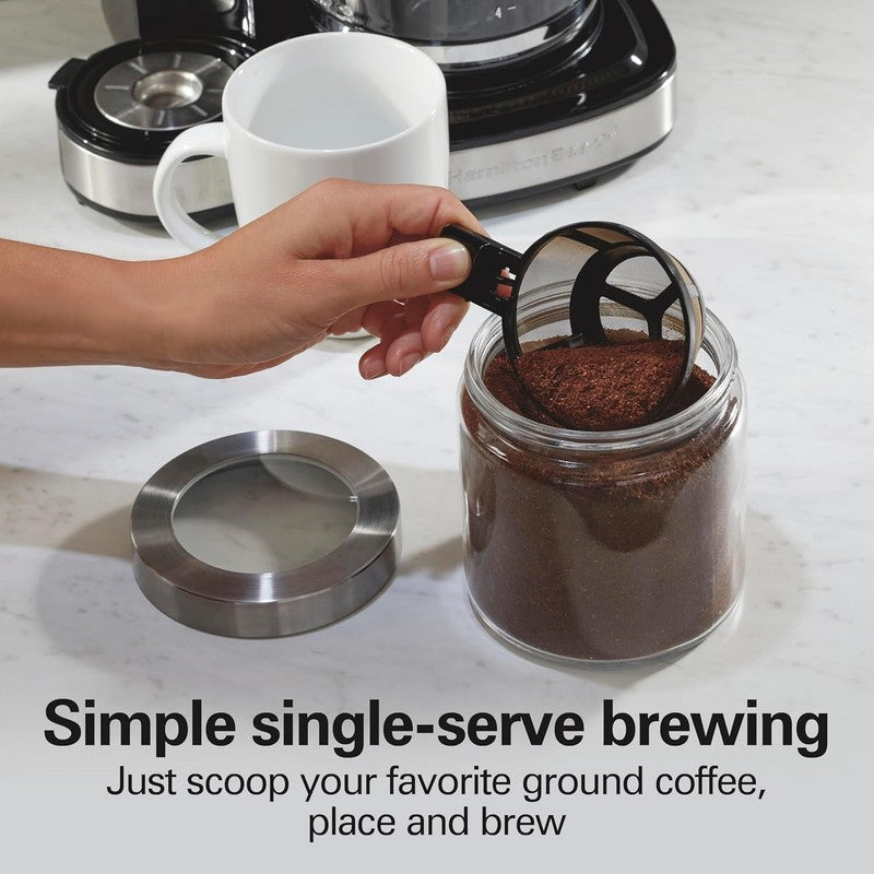 12 Cup Programmable Drip Coffee Maker & Single Serve Machine, Black2