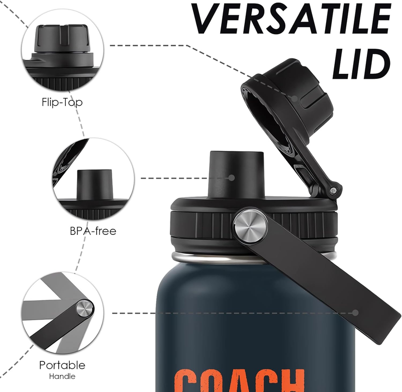 32oz Coach Water Bottle Nutrition Facts “Man Myth Legend” Coach Gift Sports7