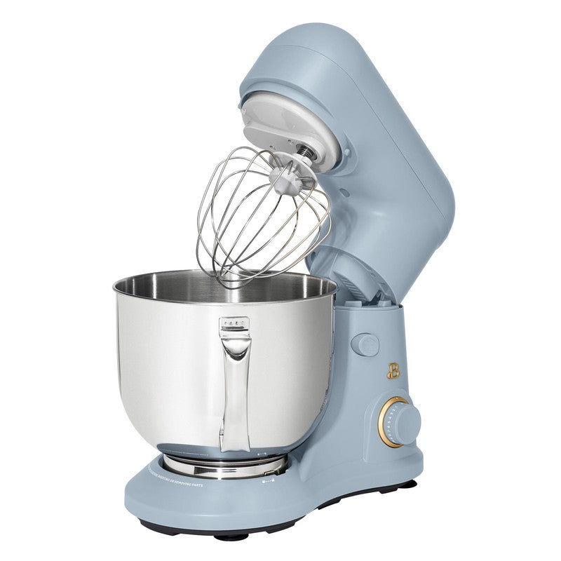 Beautiful 5.3 QT Stand Mixer w/ Flat Beater, Dough Hook by Drew Barrymore Blue9