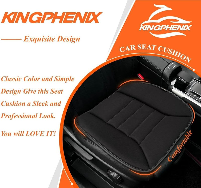 Car Seat Cushion 1.2" Memory Foam for Car & Office Chair – Black8