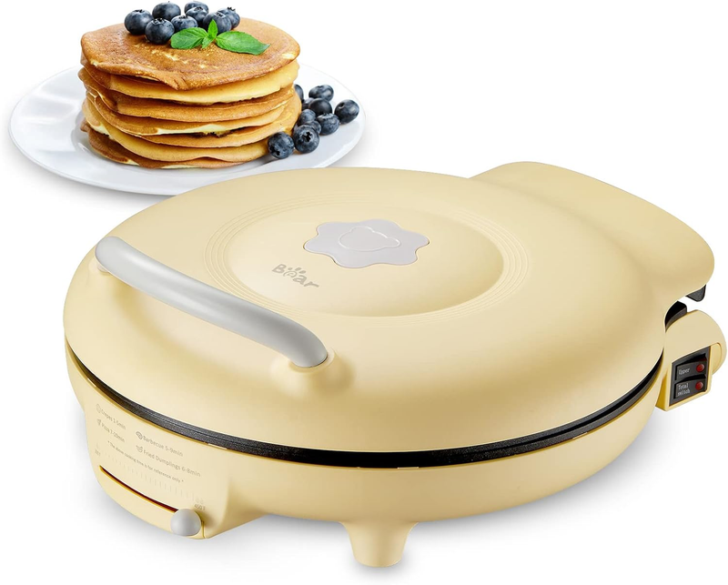Bear 11.8" 1500W Electric Smokeless Indoor Grill Nonstick Adjustable Temp0