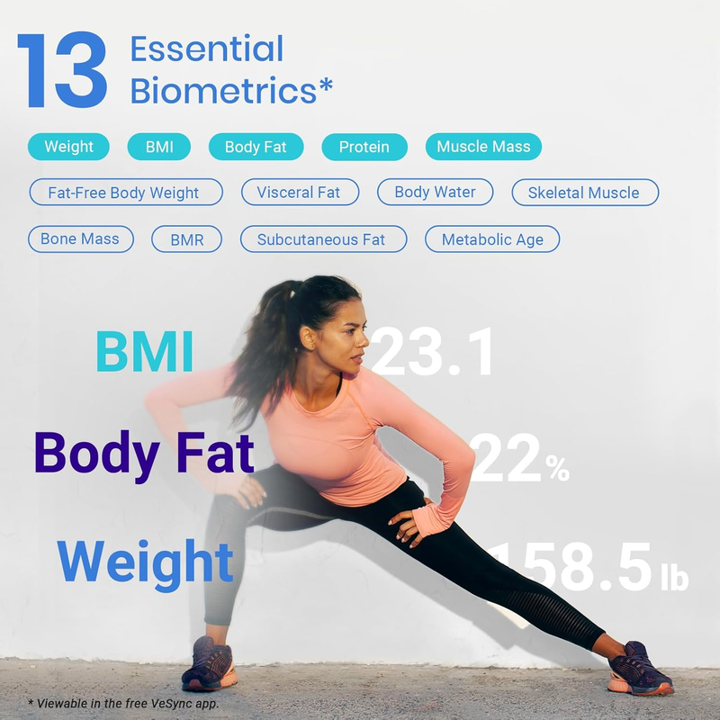 Smart Body Weight Scale Body Fat BMI Bluetooth 400lb Body Analyzer White2