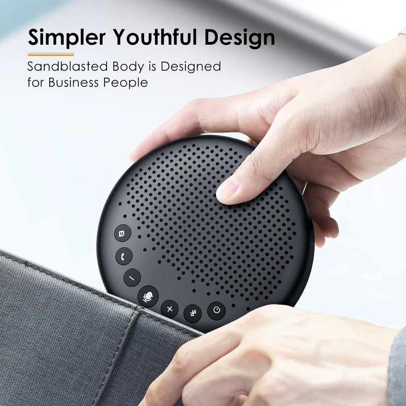 Conference Speaker and Microphone Luna 360° Voice Pickup W/Noise Reduction/Mute/7