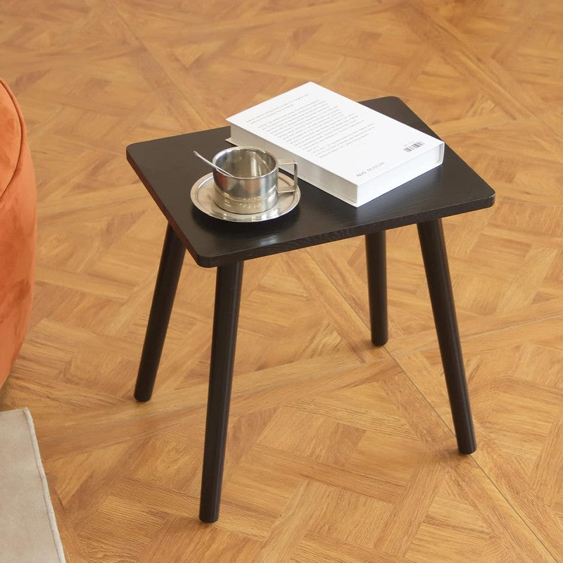 Small Black Side Table End Table Modern Wood Nightstand for Bedroom Office5