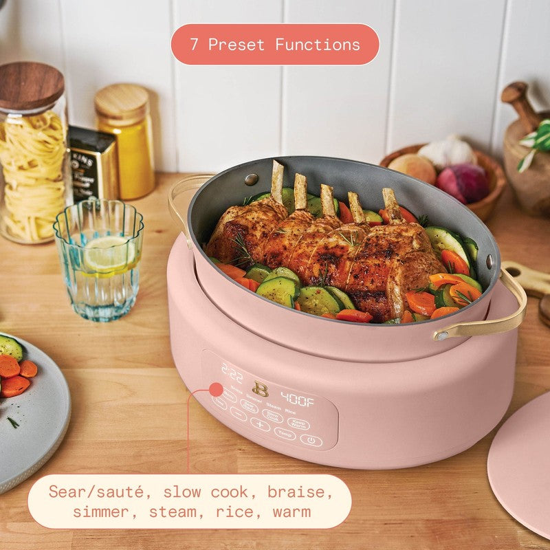 10 in 1, 6 Qt Electric Multi Cooker, Rose by Drew Barrymore3