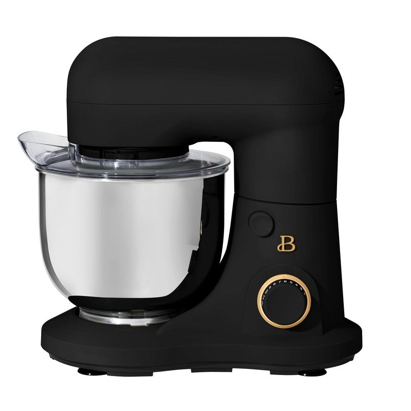 3.5 Qt Stand Mixer Black Sesame w/ Flat Beater Dough Hook & Whisk0