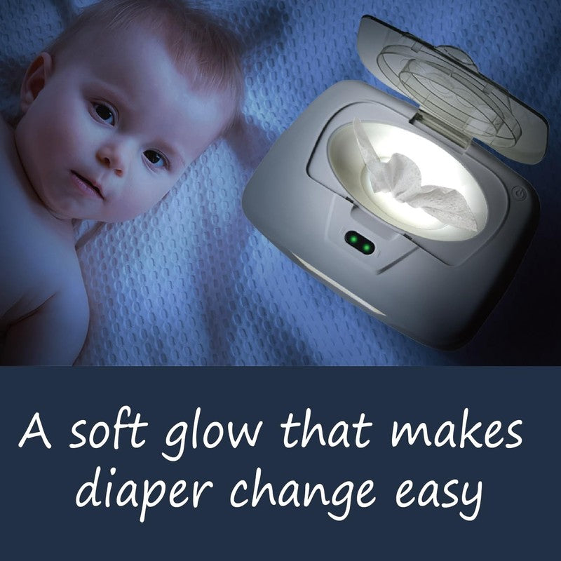 Baby Wipe Warmer Dispenser w/ LED Night Light Dual Heat Design3